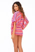 Luli Fama Song Of The Sea Cabana V-Neck Dress